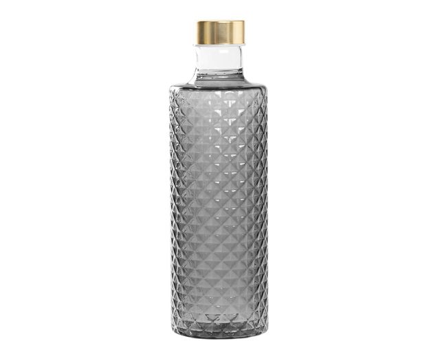 Bottiglia isolano grigio con tappo argento/oro