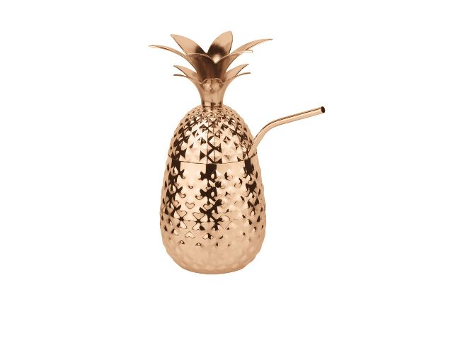 Calice ananas bar acciaio ramato