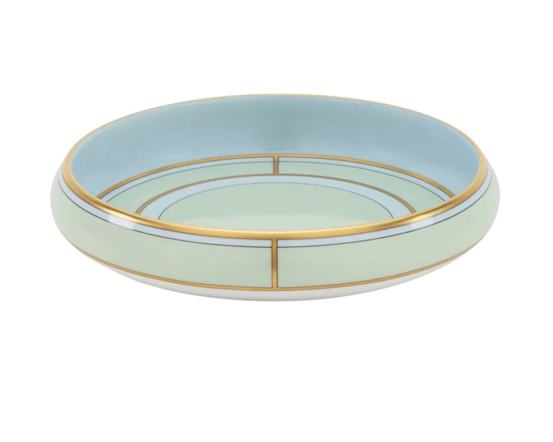 Round Valet Tray Diva Porcelain Green Richard Ginori 183624 F01700co1080170d00