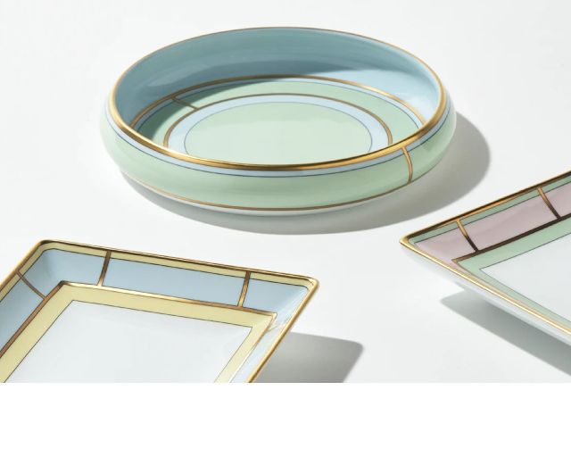 Round Valet Tray Diva Porcelain Green Richard Ginori 183624 F01700co1080170d00