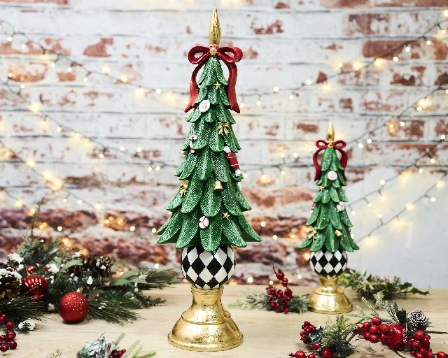 Idea regalo natale albero di natale in resina