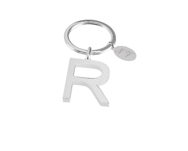 Keychain Silver R Letter Selezione Zanolli 10962 2vpcr
