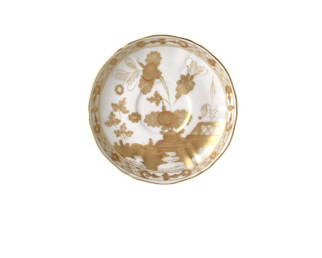 Tea saucer oriente italiano aurum porcelain