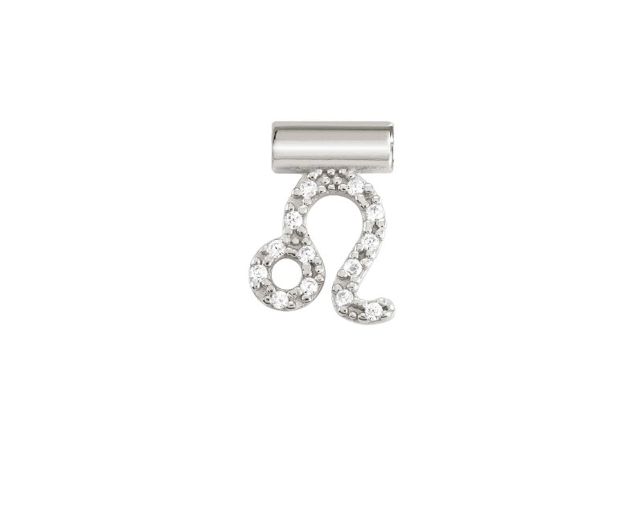 Pendant seimia silver leo with zircons