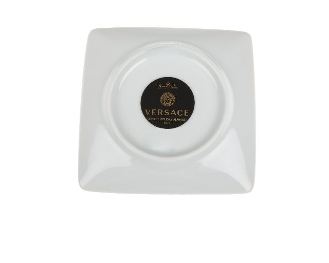 Plate Holiday Alphabet Porcelain Letter R Versace 159454 I1194040369815253