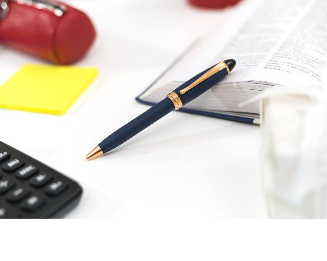 Ballpoint pen ipsilon satin blue