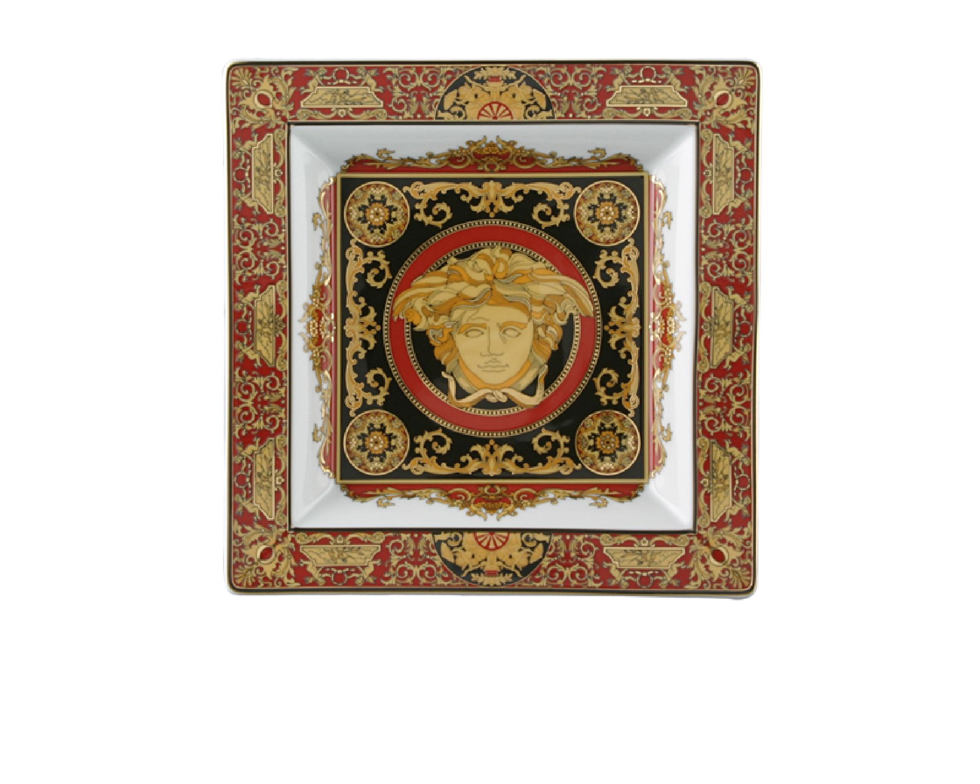 Coppa Quadra Medusa Porcellana Versace 60723 I1408510272125822