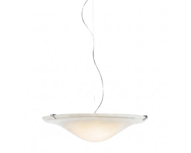 Suspension lamp aurora bella transparent/chrome
