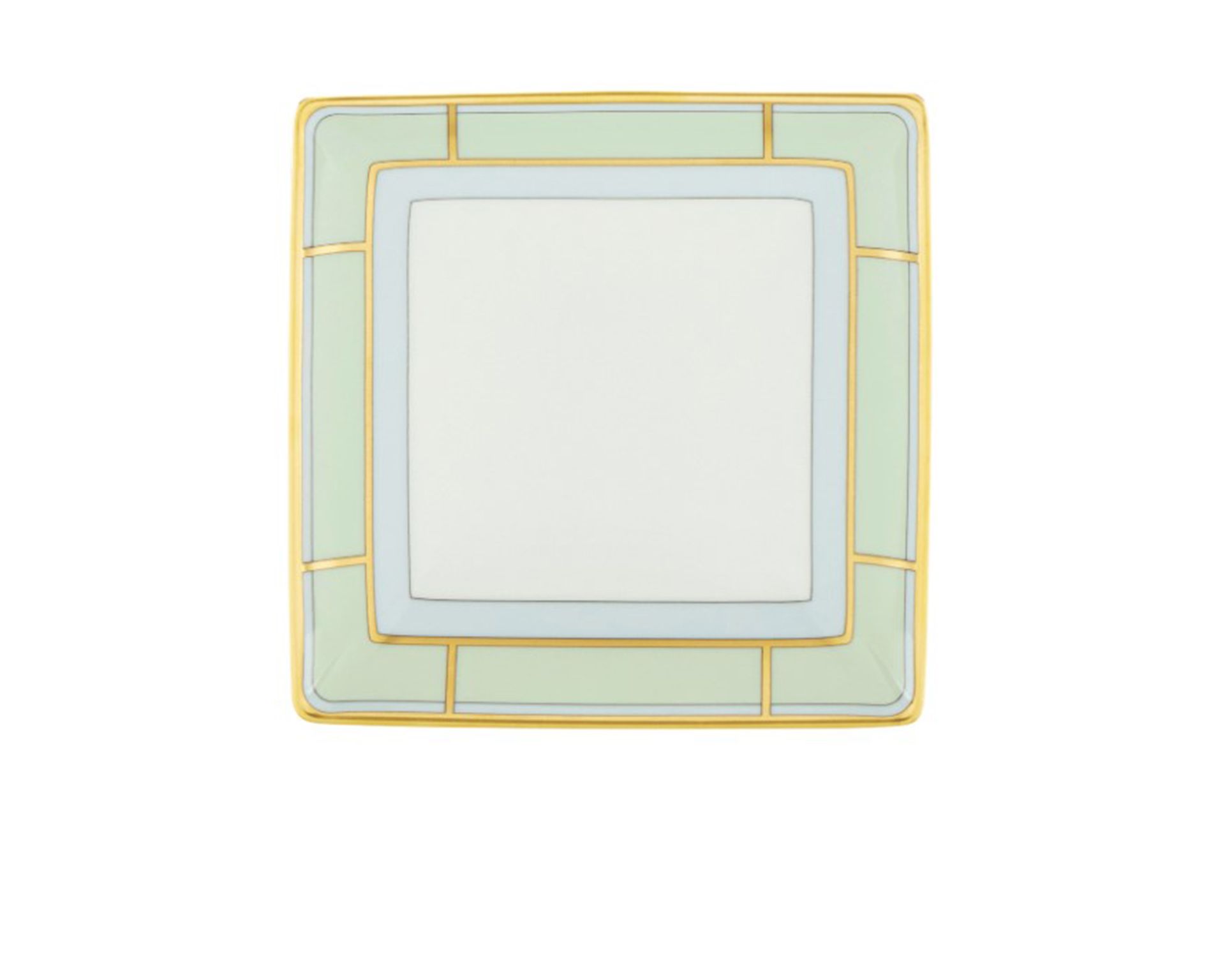 Square Valet Tray Diva Porcelain Green Richard Ginori 183616 F17201cp22013xd00