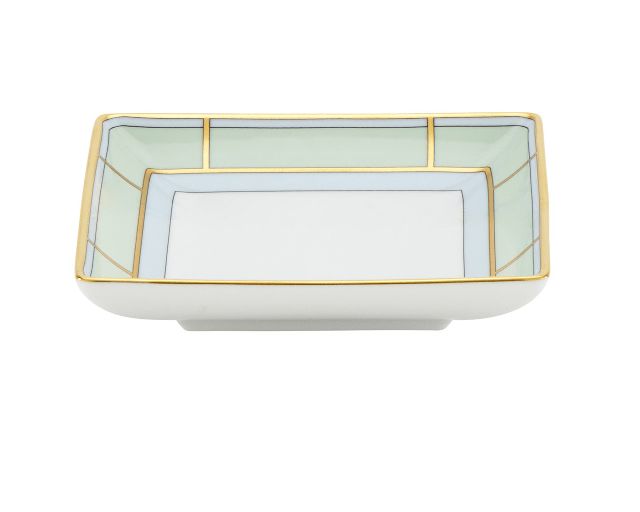 Square Valet Tray Diva Porcelain Green Richard Ginori 183616 F17201cp22013xd00