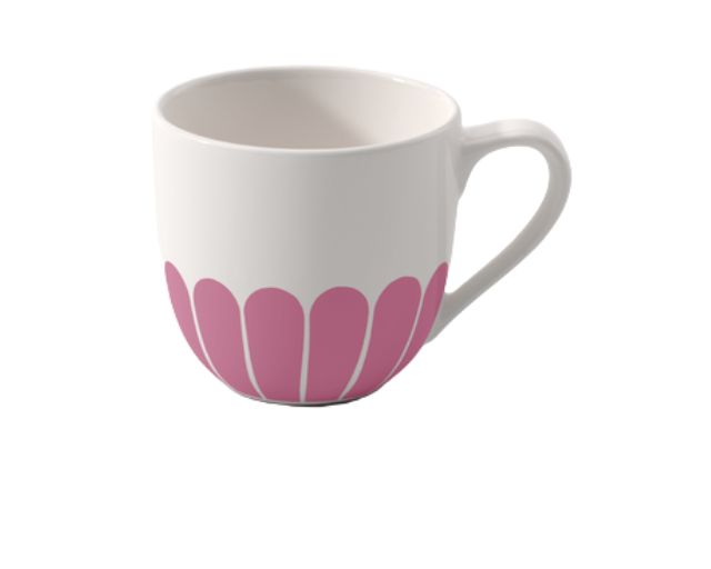Coffee cup fleur cassis porcelain