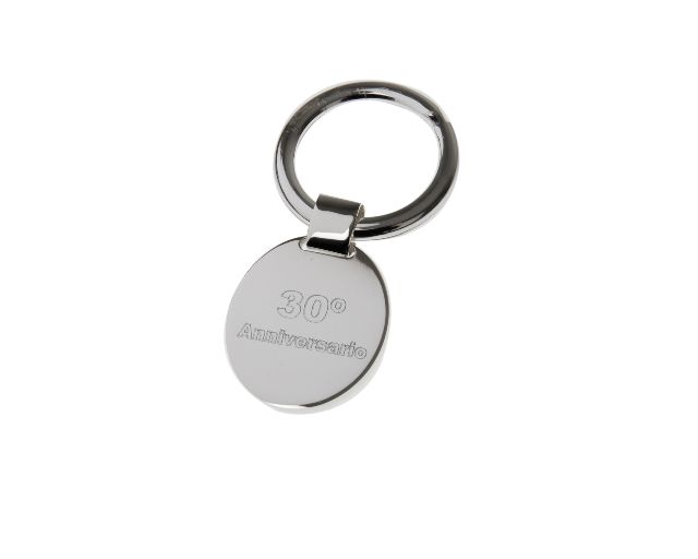 Keychain Silver With Oval Plate Selezione Zanolli 151101 2vb48pc