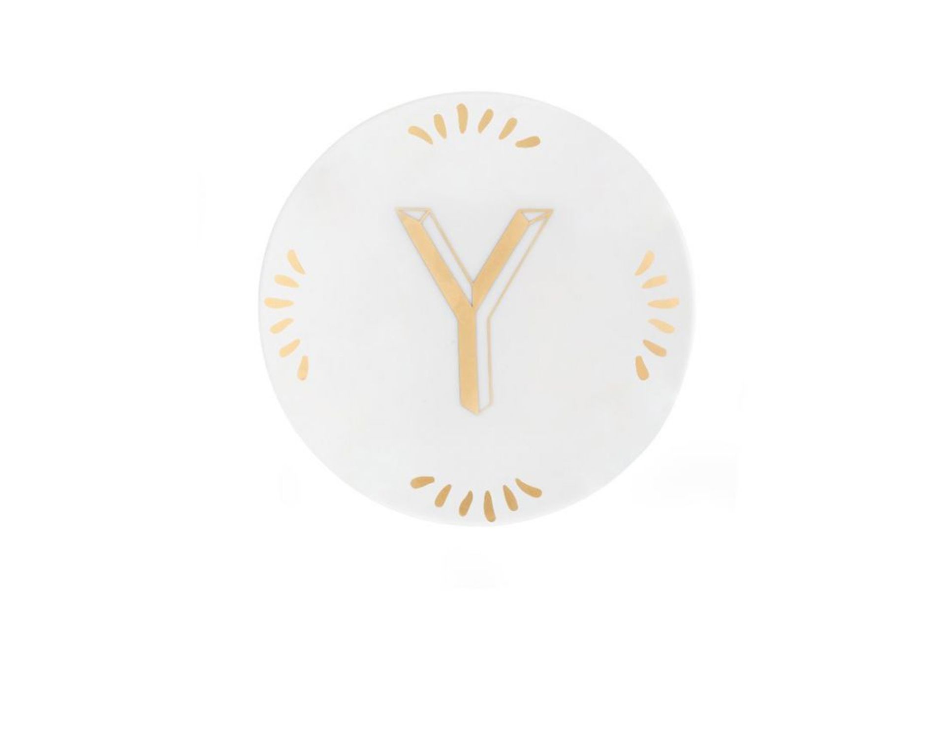 Little Plate Lettering Porcelain Letter Y Bitossi Home 162617 954let00025