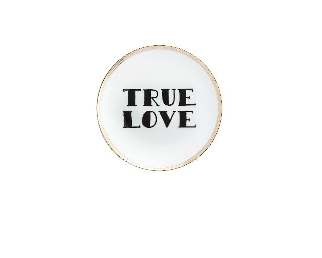 Piattino la tavola scomposta porcellana true love