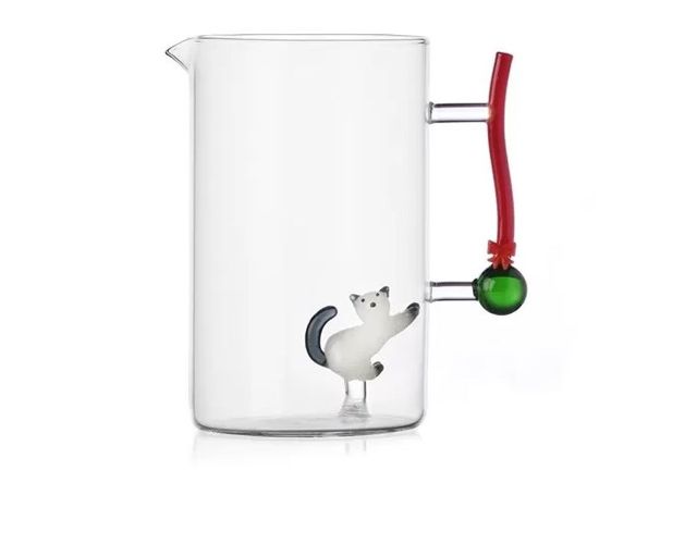 Idea regalo natale brocca gatto e palla di natale tabby cat