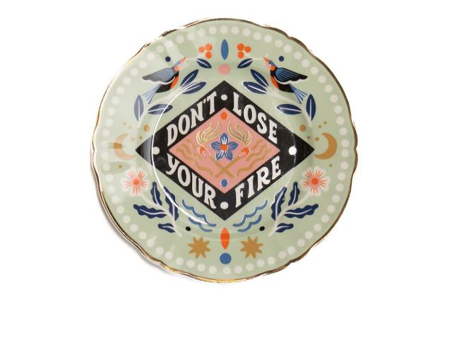 Plate the love party porcelain don't lose your fire