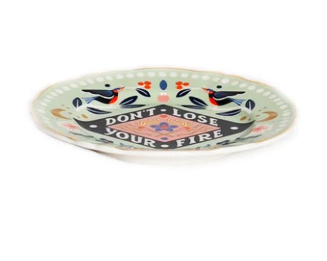 Plate The Love Party Porcelain Dont Lose Your Fire Bitossi Home 173469 954car00002