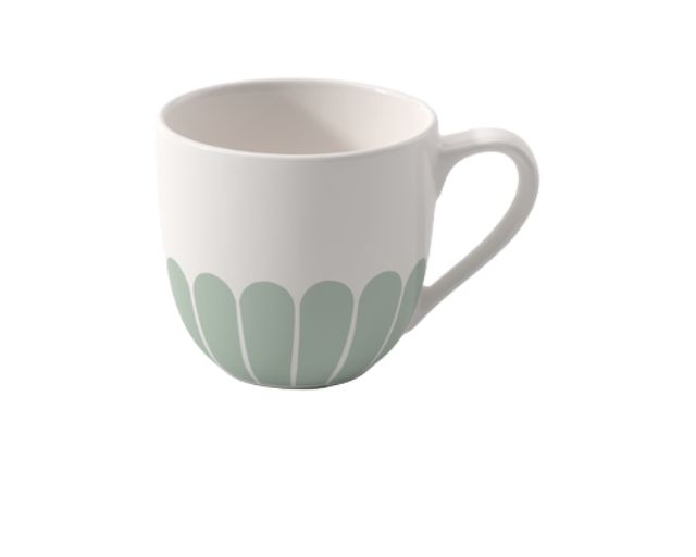 Coffee cup fleur bleu porcelain