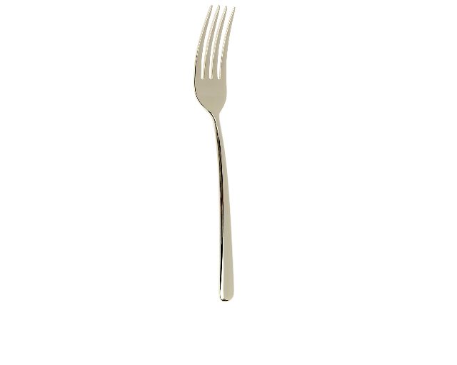 Table fork linear champagne steel