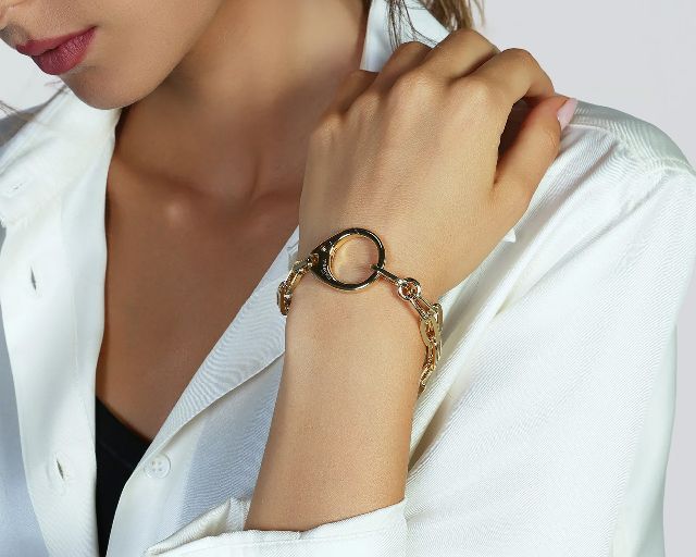 Bracciale Classica In Bronzo Dorato Unoaerre 189764 9262769exb5384