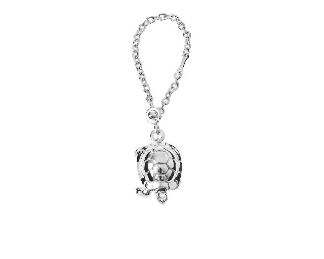 Portachiavi tartaruga argento