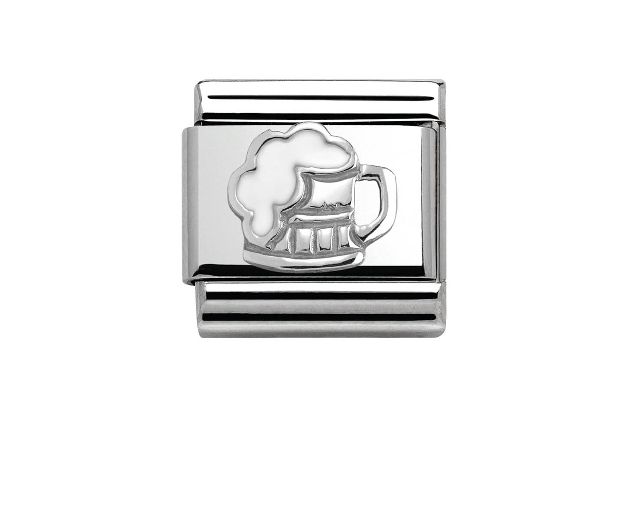 Beer composable steel silver and enamel