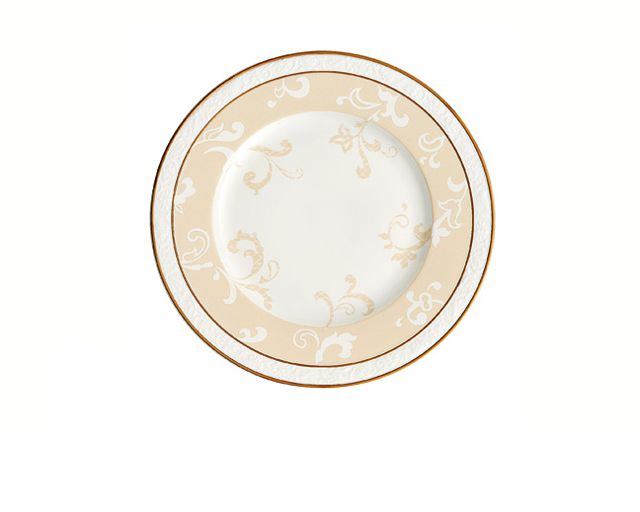 Dessert plate ivoire porcelain
