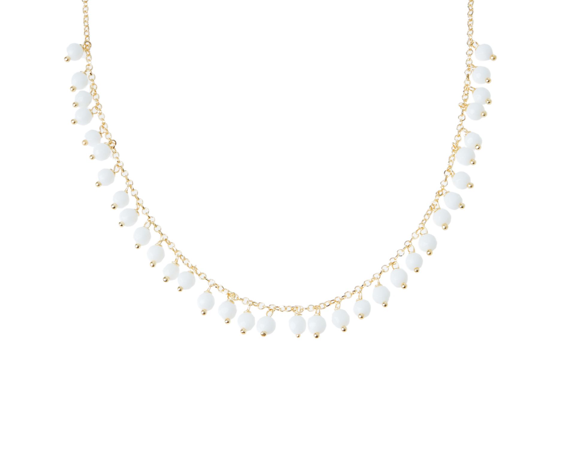 Necklace Silver With White Agate Selezione Zanolli 183726 726cl2863