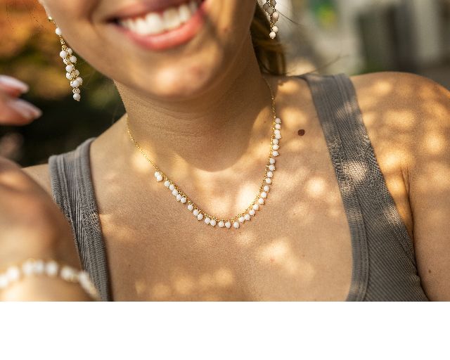 Necklace Silver With White Agate Selezione Zanolli 183726 726cl2863