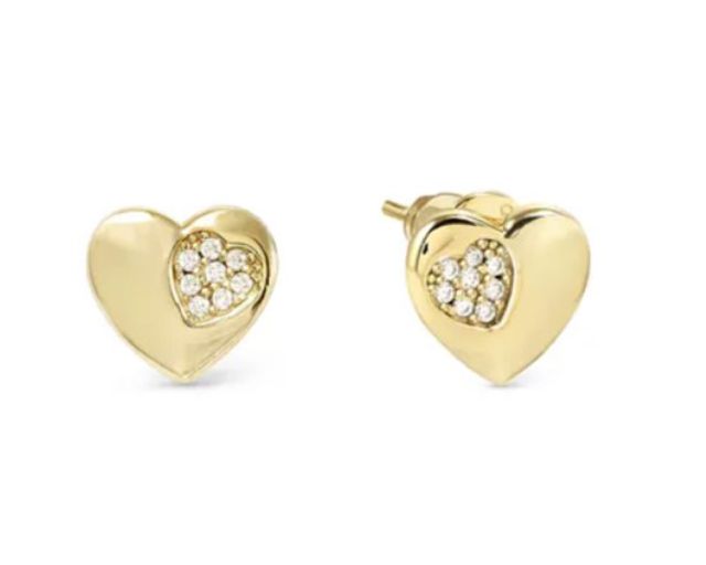 Earrings petit sparkle silver heart