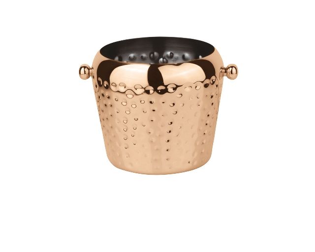 Ice bucket bar steel copper