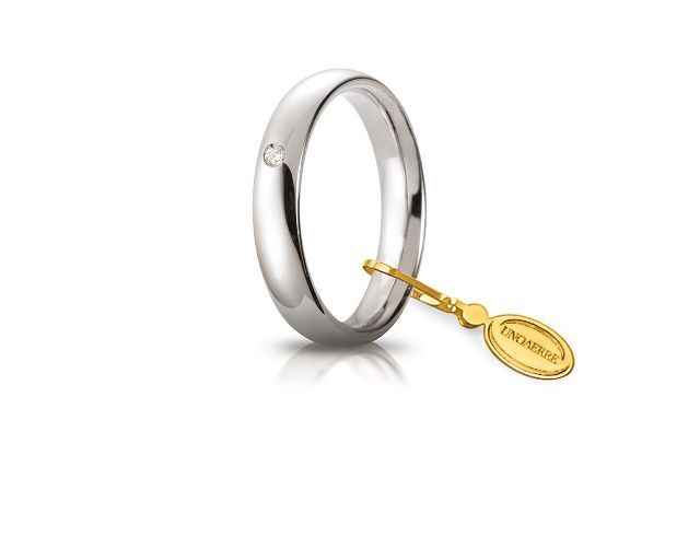 Wedding ring comoda gold 750‰ with diamond