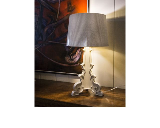 Table Lamp Bourgie White And Gold Kartell