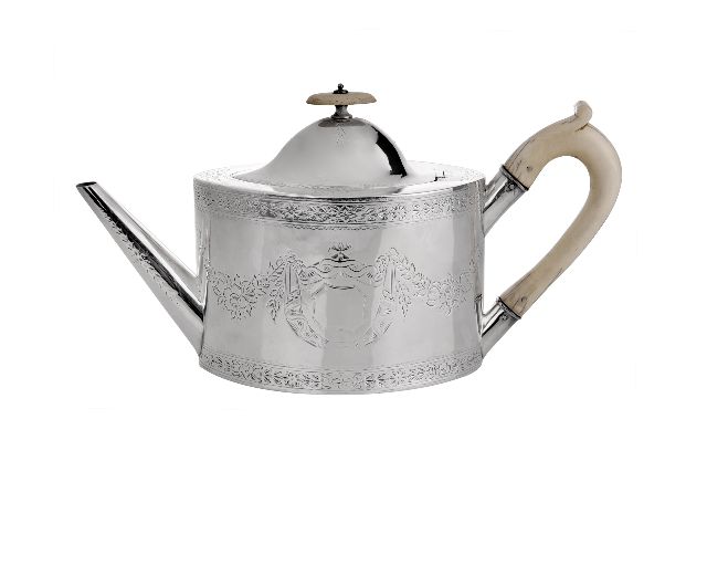 Teapot silver 510 grammi edimburgh (gb) 1791-1792