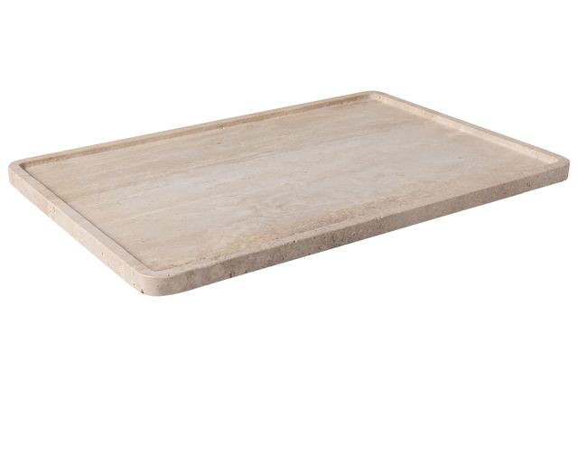 Vassoio da portata manufacture travertine