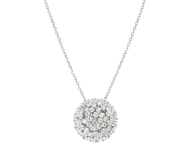 Collana life bouquet argento con pietre cubic zirconia