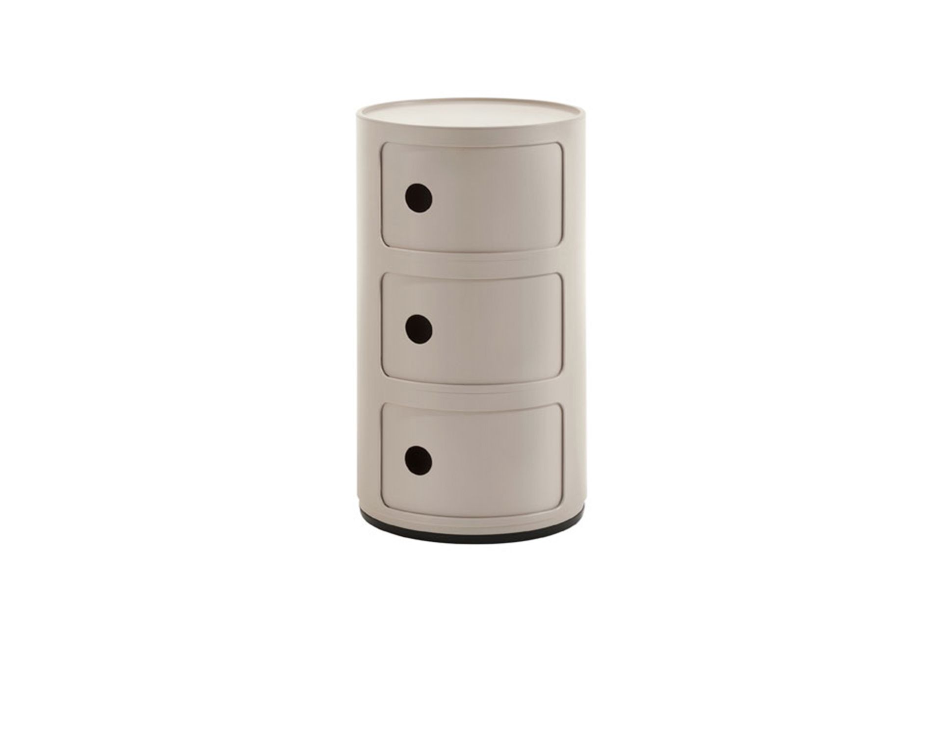 Cassettiera Componibile Bio A Tre Elementi Colore Panna Kartell 157560 90605970pa