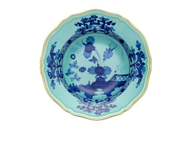 Soup plate oriente italiano iris porcelain
