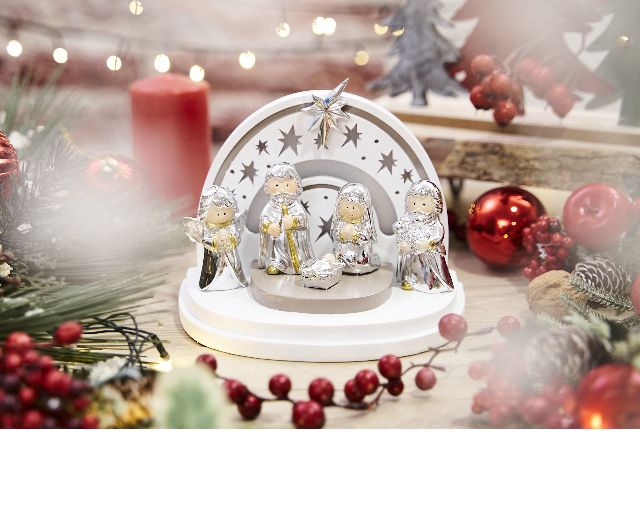 Idea regalo natale presepe con luce led