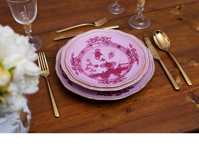 Table setting oriente italiano porpora porcelain 3 pieces