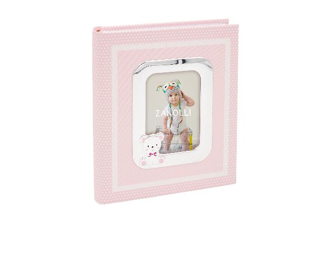 Album Orsetto Argento Pvd Con Cornice Portafoto Rosa Selezione Zanolli 176548 875pu857225ar