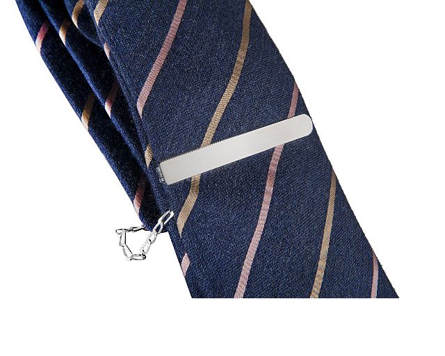 Tie clip silver