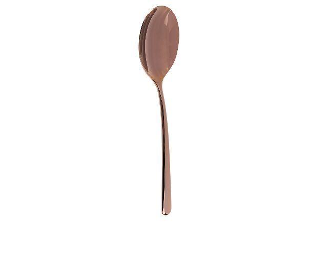 Cucchiaio tavola linear copper acciaio