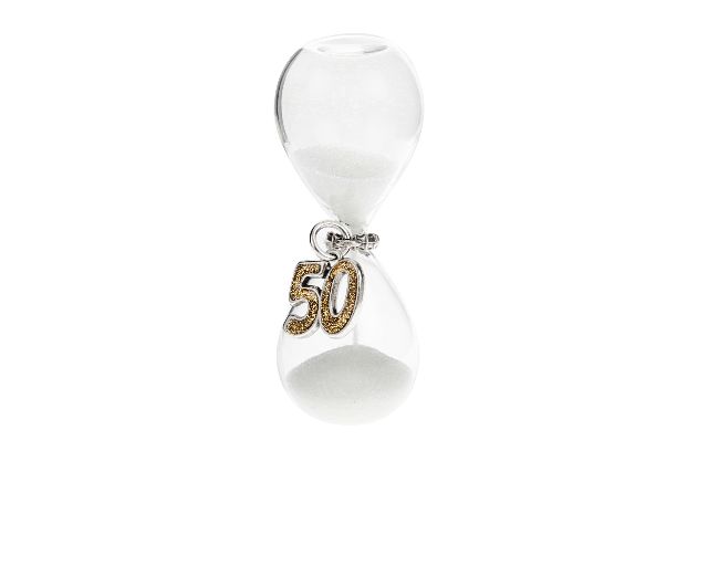 Hourglass Number 50 With Box And Sugared Almonds Selezione Zanolli 171182 912mz18529hx
