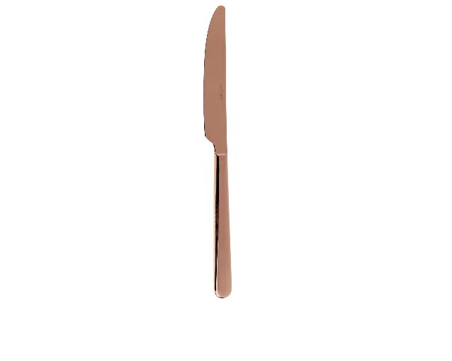 Table knife linear copper steel