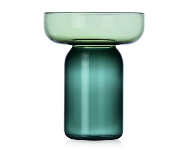 Vase aura green-petrol