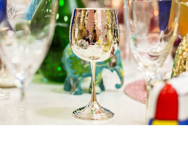 Goblet grand cru trilaminated silver