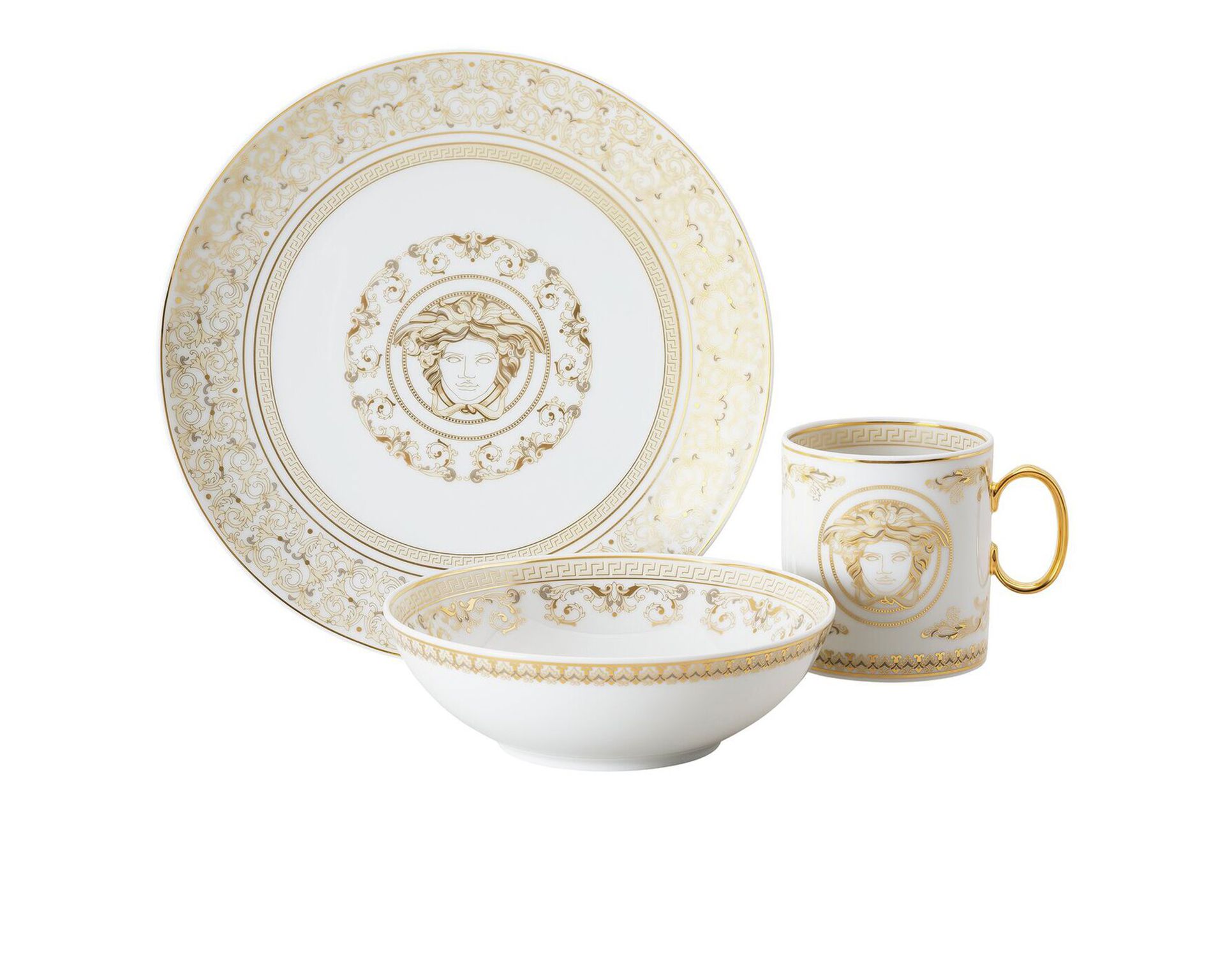 Baby Set Medusa Gala Porcelain 3 Pieces Versace 186894 I1933540377928447