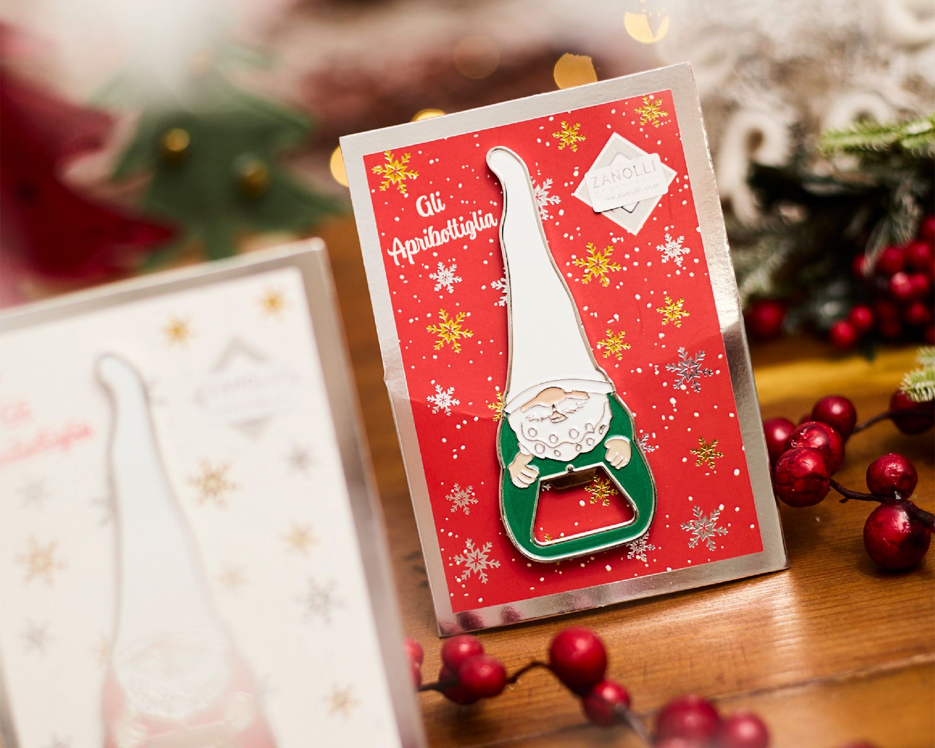 Idea Regalo Natale Apribottiglia Gnomo Verde Selezione Zanolli 189136 592n865910