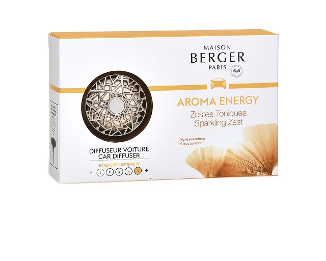 Car diffuser aroma energy with zestes toniques fragrance